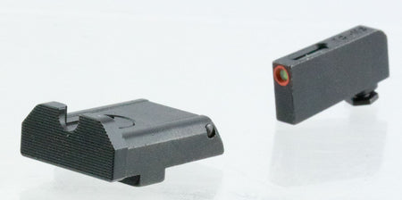 TruGlo TFX Pro TG13GLAPC Glock Tritium Fiber Optic Front Sight Black Rear Black Nitride Fortress