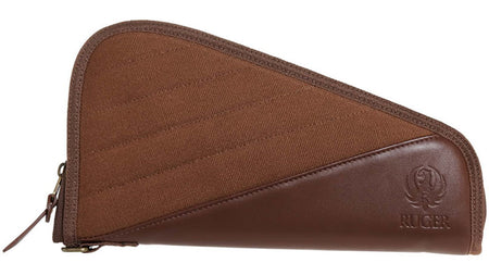 Ruger Wrangler 11" Revolver Case Canvas Faux Leather Caramel