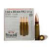Sterling 7 62x39mm Ammunition Steel Case 123 Grain Full Metal Jacket