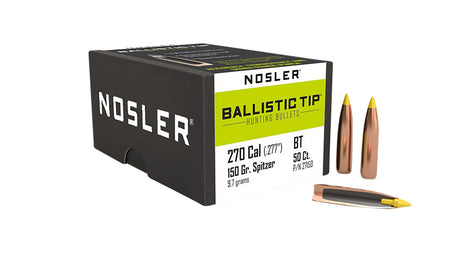 Nosler 27150 Ballistic Tip .270 Cal 150 Grain Polymer Tip Spitzer 50/Box