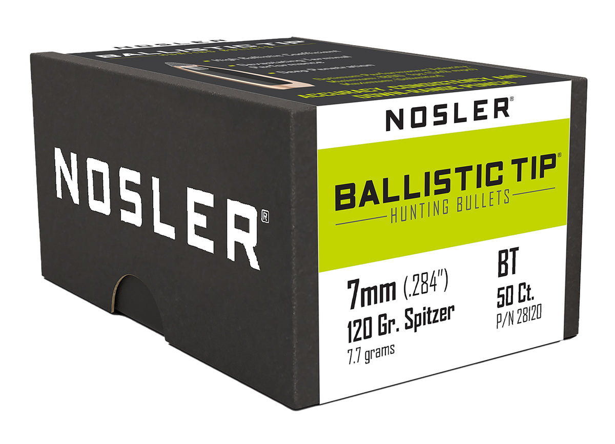 Nosler 28120 Ballistic Tip 7mm 120 Grain Polymer Tip Spitzer 50/Box