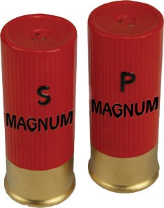 Rivers Edge Novelty Shotshell Salt & Pepper Shaker Set Ceramic