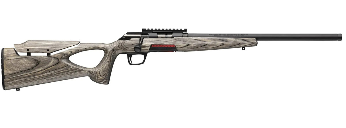 Winchester Repeating Arms 525227204 Xpert Target 22 WMR 9+1 18" Matte Black Threaded Barrel, Matte Black Steel Receiver w/Picatinny Rail, Gray Thumbhole w/Adjustable Comb Laminate Stock
