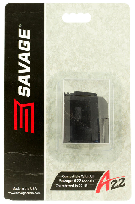 Savage A22/B22 10-Round Rotary Spare Magazine in .22 LR - Black Metal Finish