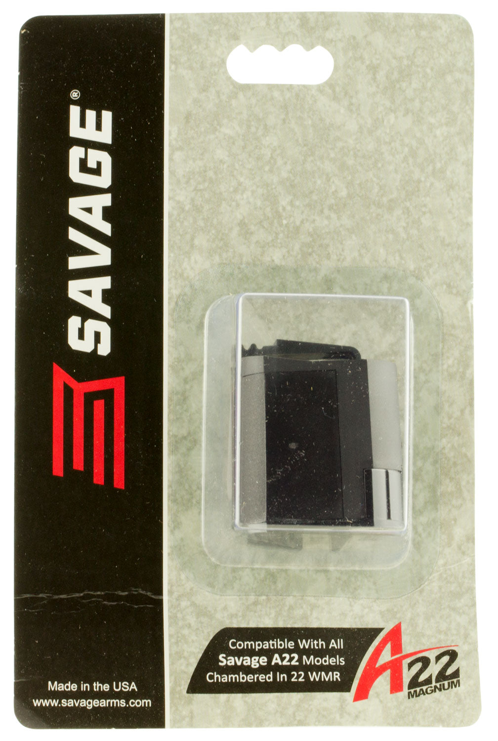 Savage A22/B22 10-Round Rotary Spare Magazine in .22 WMR - Black Metal Finish