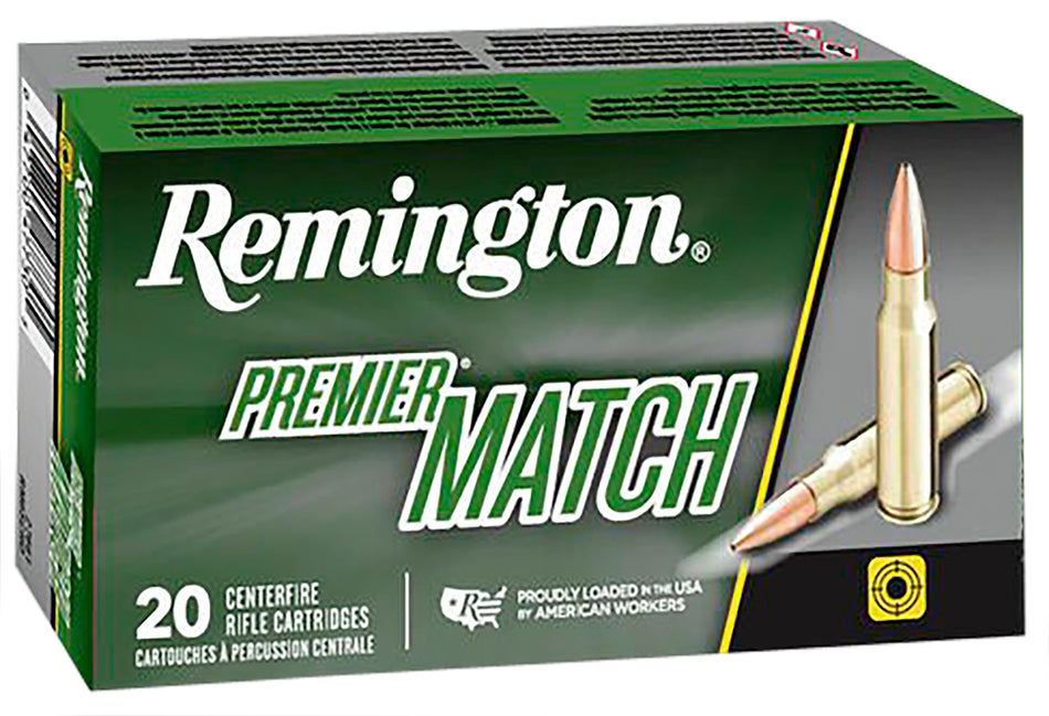 Remington Premier Match Sierra MatchKing Boat Tail Hollow Point 175 Grain .308 Win / 7.62x51mm 2610 fps 047700396507