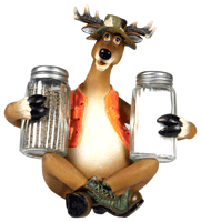 Rivers Edge Poly Resin Deer Salt & Pepper Shakers