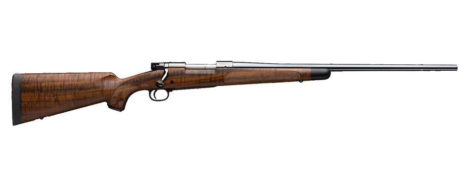 Winchester Repeating Arms 535239230 Model 70 Super Grade 7mm Rem Mag Caliber with 3+1 Capacity, 26" Barrel, Polished Blued Metal Finish, AAA French Walnut Stock & No Sights Right Hand (Full Size)