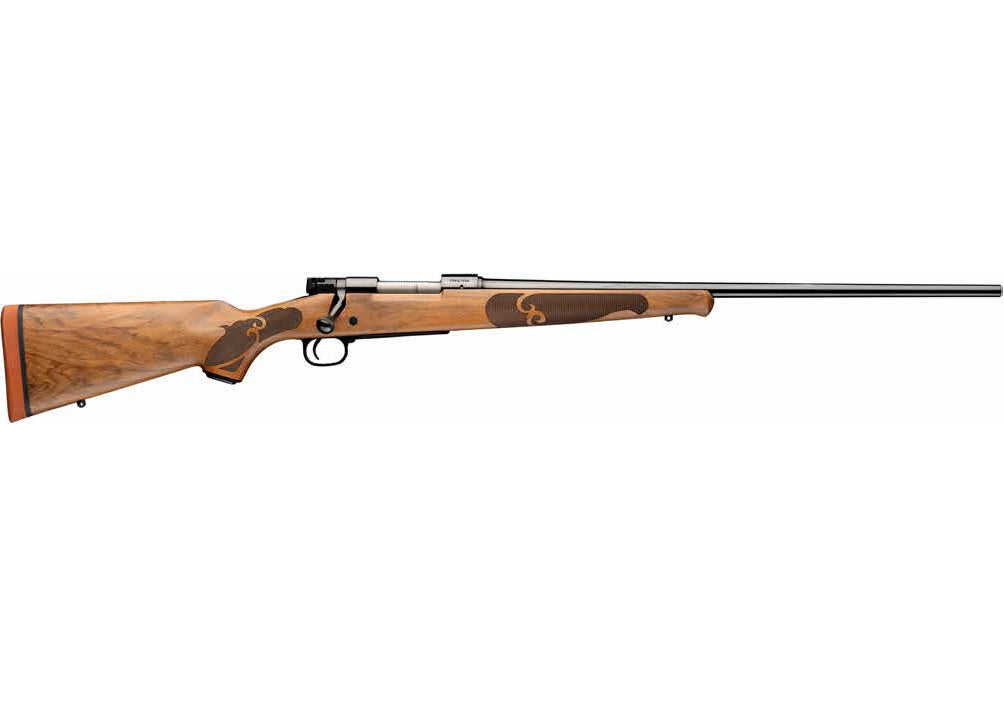 Winchester Repeating Arms 535247226 Model 70 Featherweight 270 Win 5+1 22" Gloss Blued Target Crown Barrel, Gloss Blued Steel Drilled & Tapped Receiver, Satin AA French Maple Fixed w/Schnabel Forearm