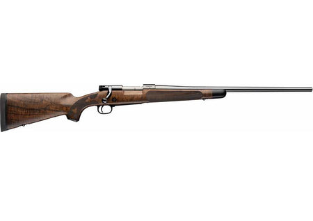 Winchester Repeating Arms 535248228 Model 70 Super Grade 30-06 Springfield 5+1 24" Blue Polished Target Crown Barrel, Blue Polished Steel Drilled & Tapped Receiver, Gloss AAA Claro Walnut Fixed Stock,