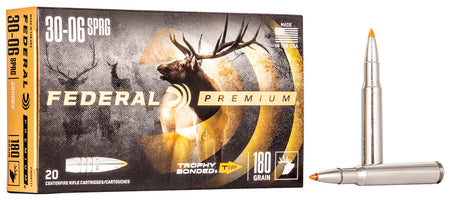 Federal Premium Trophy Bonded Tip 180 Grain .30-06 Springfield 2700 fps 029465099466