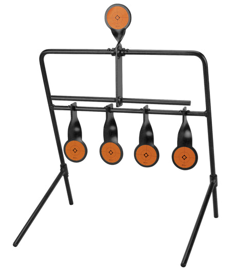Caldwell 902365 Resetting .22 Rimfire Steel Target 2.50" Black/Orange Impact