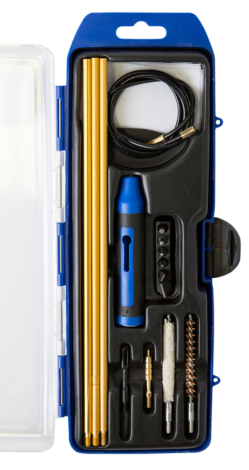 DAC GunMaster 16-Piece Hybrid .22 Cal Rifle Cleaning Kit Black/Blue