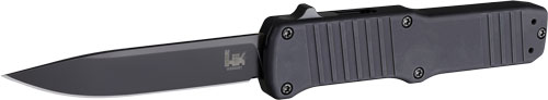 Hogue HK Hadron 3.375in OTF Auto Clip Point Aluminum Frame Black