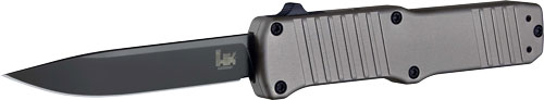 Hogue HK Hadron 3.375in OTF Auto Clip Point Aluminum Frame Gray