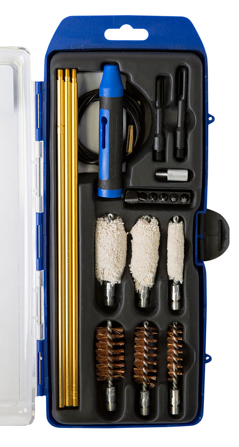 DAC GunMaster Hybrid Universal Shotgun Cleaning Kit Multi-Gauge 21 Pieces Blue/Black