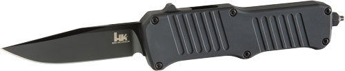 Hogue HK Mini Incursion 2.95in OTF Auto Clip Point Aluminum Frame Matte Black