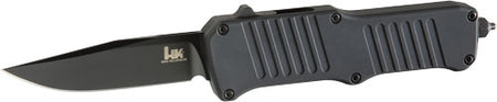 Hogue HK Mini Incursion 2.95in OTF Auto Clip Point Aluminum Frame Matte Black