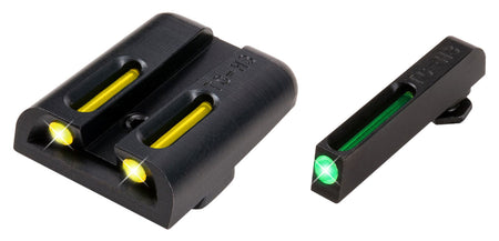 TruGlo TFO TG131GT2Y Green Tritium Fiber Optic Front Yellow Rear Sight Glock 20 21 Series