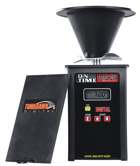 On Time 49000 Tomahawk VL Game Feeder Timer, 4 Programs, Solar & Remote Ready, Black