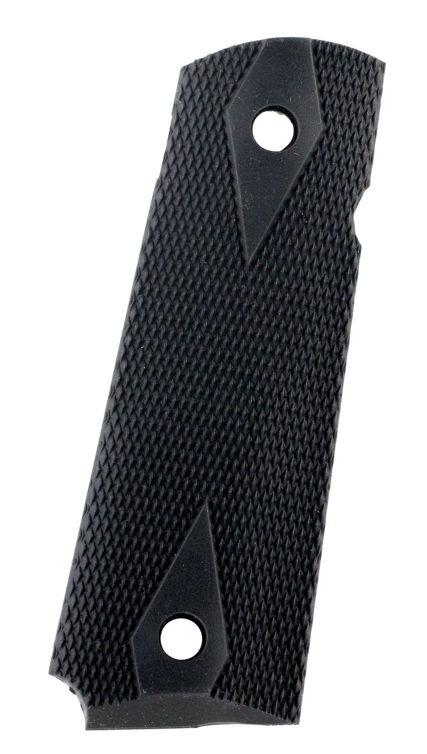 Pearce PG19112 Double Diamond Checkered Black Rubber Side Panel Grips for 1911-Style Government Pistol