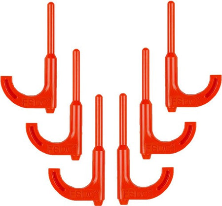 Regal Loaded Chamber Indicator Flags for Rifles, Orange - 6-Pack