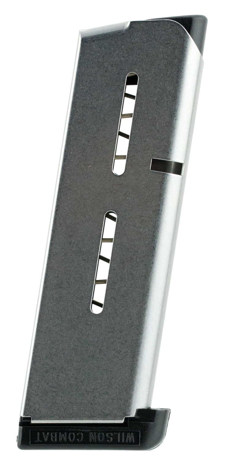 Wilson Combat 47OX Stainless 7rd .45 ACP 1911 Officer Detachable Magazine Standard Floor Plate