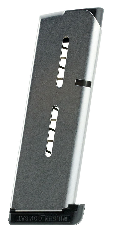 Wilson Combat 47OX Stainless 7rd .45 ACP 1911 Officer Detachable Magazine Standard Floor Plate