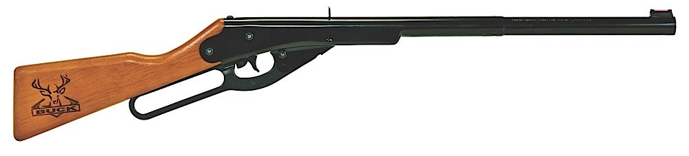 Daisy 2105 Buck .177 Youth BB Gun Lever Action Stained Hardwood Engraved Receiver