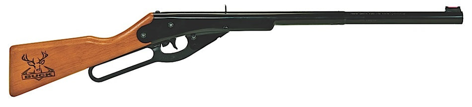 Daisy 2105 Buck .177 Youth BB Gun Lever Action Stained Hardwood Engraved Receiver