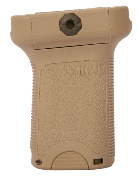 BCM Gunfighter Short Vertical Foregrip FDE Polymer Storage Compartment Picatinny Rail