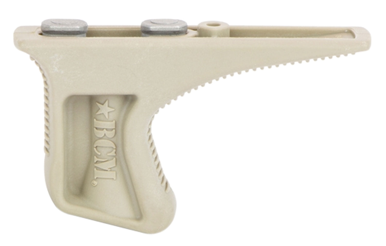BCM Gunfighter Kinesthetic Angled Grip FDE Polymer KeyMod Low-Profile Foregrip