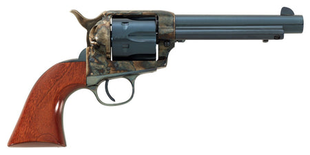 Taylors & Company 551018 1873 Cattleman Uberti 9mm Luger 6 Shot 5.50" Blued Round Barrel, Cylinder & Steel Frame, Exposed Hammer