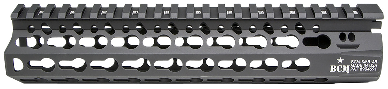 BCM KMRA9556BK KMR Alpha 9" Keymod Aluminum Handguard with Black Anodized Finish AR-15