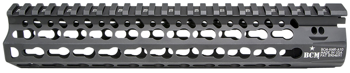 BCM KMRA10556BK KMR Alpha 10" Keymod Aluminum Handguard with Black Anodized Finish AR-15