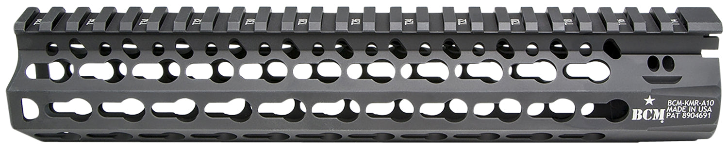 BCM KMRA10556BK KMR Alpha 10" Keymod Aluminum Handguard with Black Anodized Finish AR-15