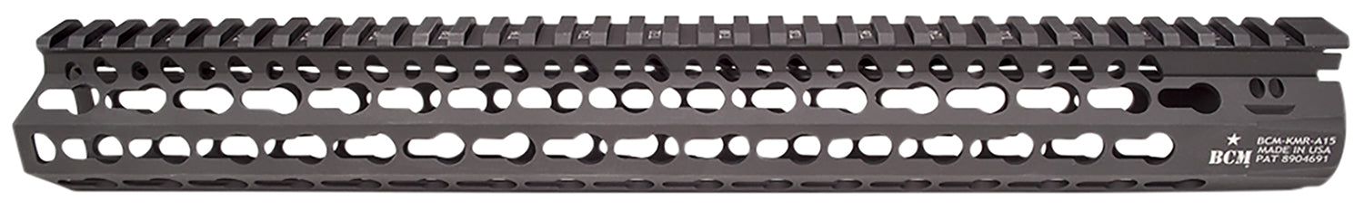 BCM KMRA15556BK KMR Alpha 15" Keymod Aluminum Handguard with Black Anodized Finish AR-15