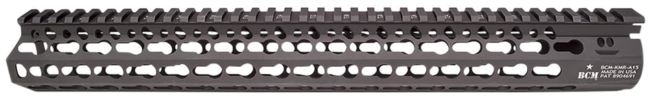 BCM KMRA15556BK KMR Alpha 15" Keymod Aluminum Handguard with Black Anodized Finish AR-15