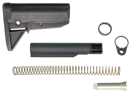 BCM GFSKMOD0BLK AR-Platform Gunfighter Mod 0 Stock Assembly Kit Black Includes Tube