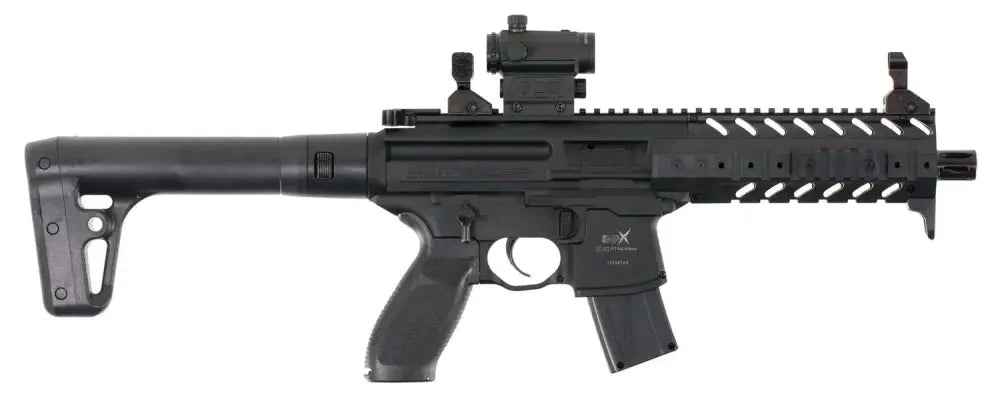 Sig Sauer MPX Airgun .177 Cal CO2 30-Round with SIG20R Red Dot Black