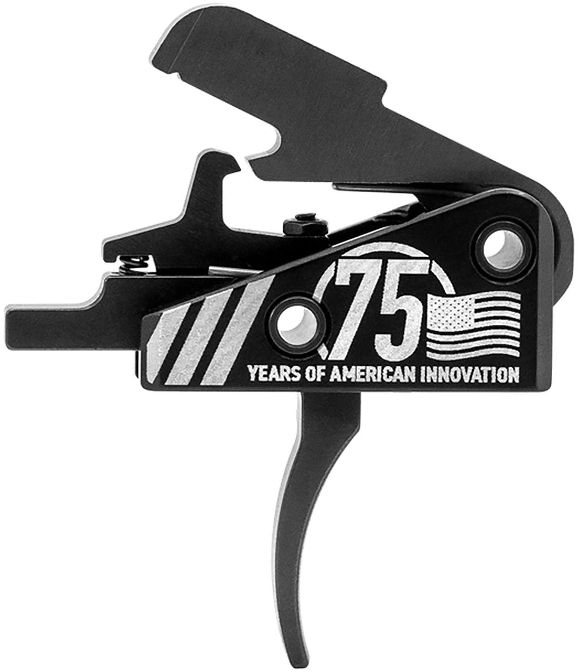 Timney AR-15 Small Pin 75th Anniversary Laser Etched 3lb Curved Trigger