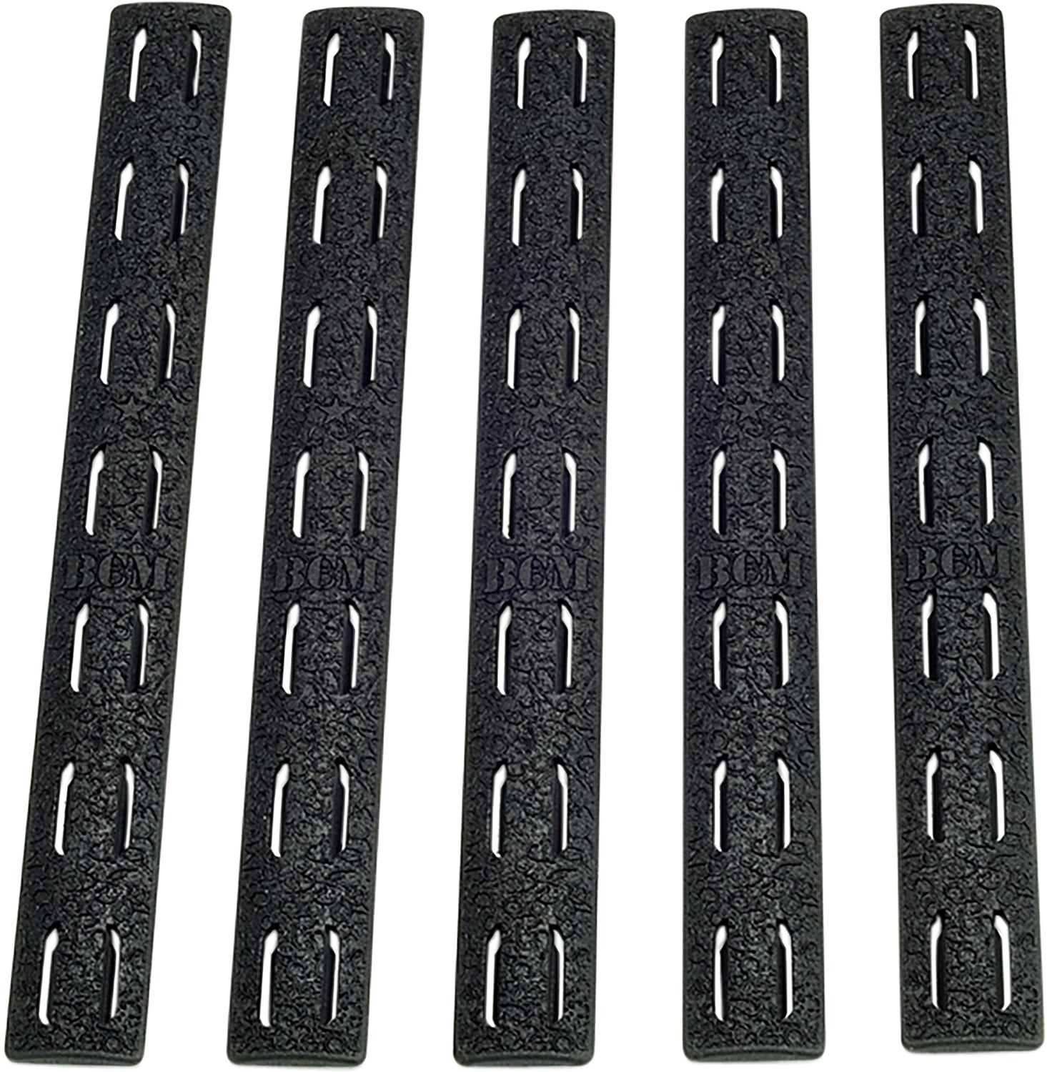BCM AR-Platform KeyMod 5.55" Black Polymer Handguard Rail Panels 5 Pack
