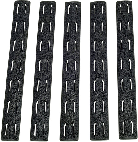 BCM AR-Platform KeyMod 5.55" Black Polymer Handguard Rail Panels 5 Pack