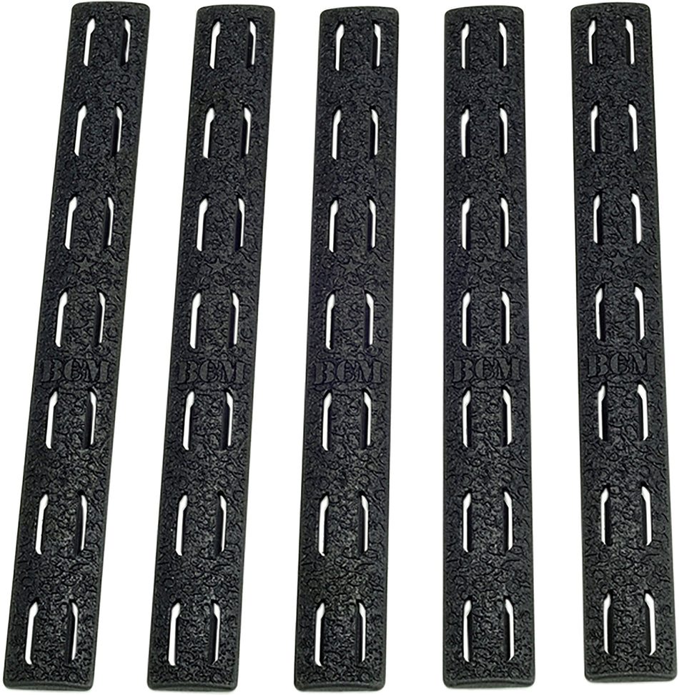 BCM AR-Platform KeyMod 5.55" Black Polymer Handguard Rail Panels 5 Pack