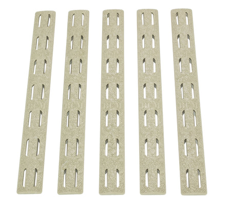 BCM AR-15 KeyMod Flat Dark Earth Polymer Rail Panel Strips 5 Pack