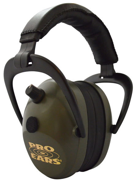 Pro Ears PEG2SMG Gold II 26 Electronic Muff 26dB Black/Green Adult 1 Pair