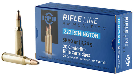 Prvi Partizan .222 Remington Rifle 50 grain Soft Point ammunition