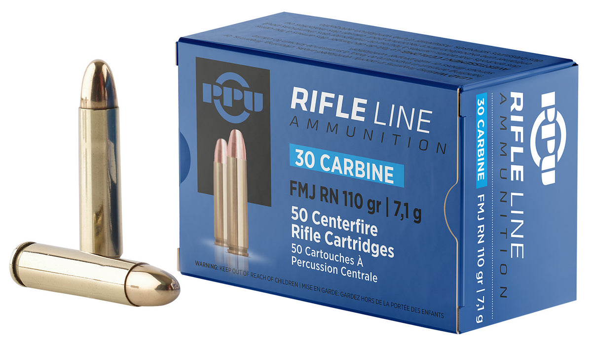 Prvi Partizan .30 Carbine Standard Rifle 110 grain Full Metal Jacket Round Nose ammunition