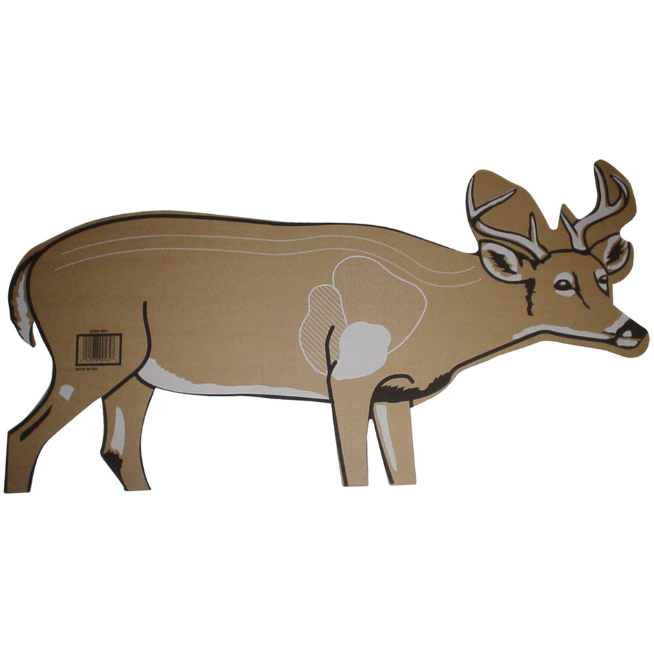 Deer Vital Zone Cardboard Target 17"x42" 25 Pack