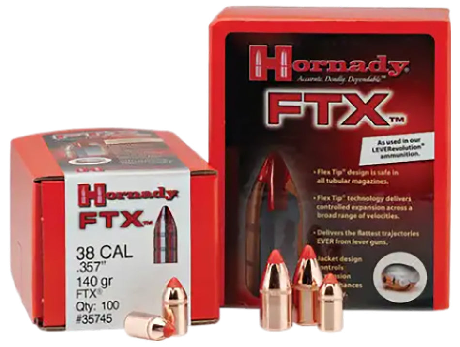 Hornady 30395 FTX .308 160 Grain Flex Tip Expanding Rifle Bullets 100 Per Box